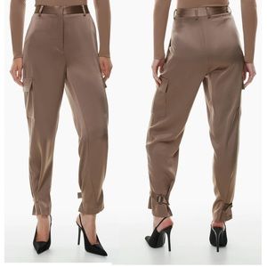 Aritzia Women's Tan Trousers. Silky cargo. Babaton. NWOT.